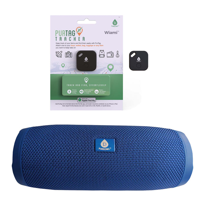 Pursonic Wireless Audio & Smart Tracking Essentials – Speaker and Purtag Bundle