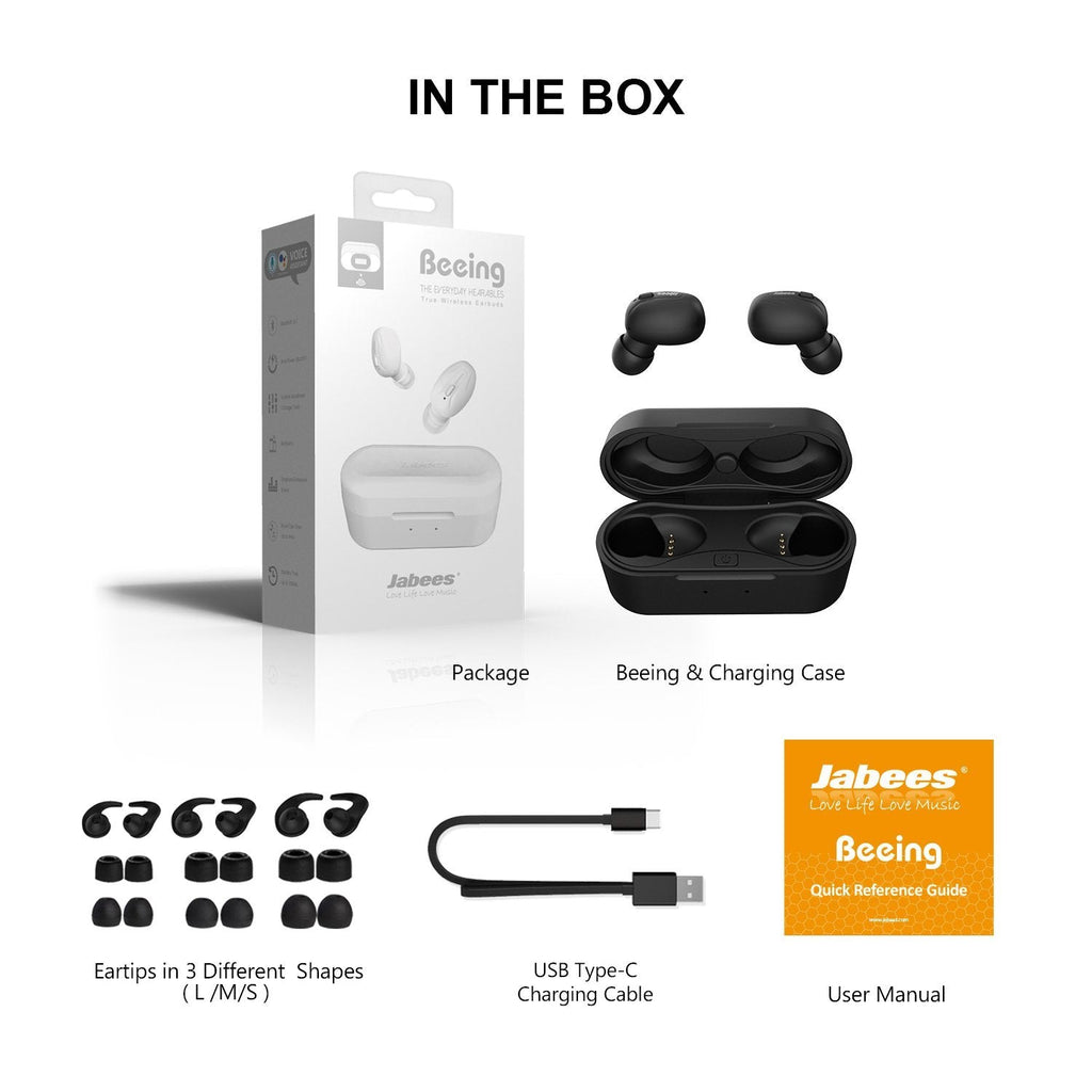 Beeing - The Cutting-Edge True Wireless Earbuds with Qi-Enabled Wireless Charging Case