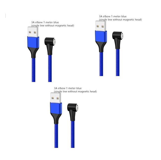 Compatible with Apple , Magnetic USB Cable Fast Charging Micro USB Type C Data Wire Cord Magnet Charger Mobile Phone Cable