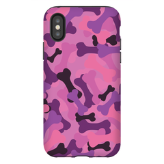 Bone Camo Pink Phone Cases