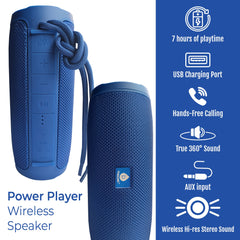 Total Audio Freedom Collection – Wireless Earbuds + Extended-Play 360° Speaker + Waterproof Suction Speaker