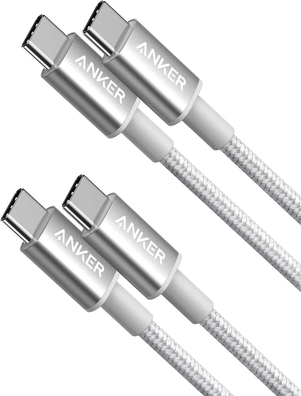 Anker USB C to USB C Cable, 60W Fast Charging Cable (2-Pack, 6 ft, Black)