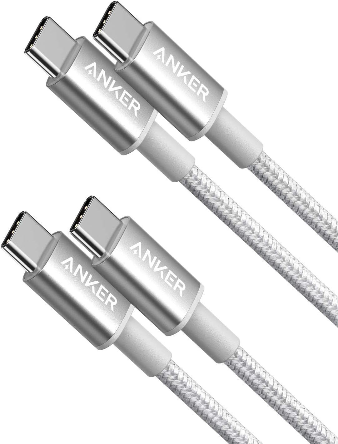 Anker USB C to USB C Cable, 60W Fast Charging Cable (2-Pack, 6 ft, Black)