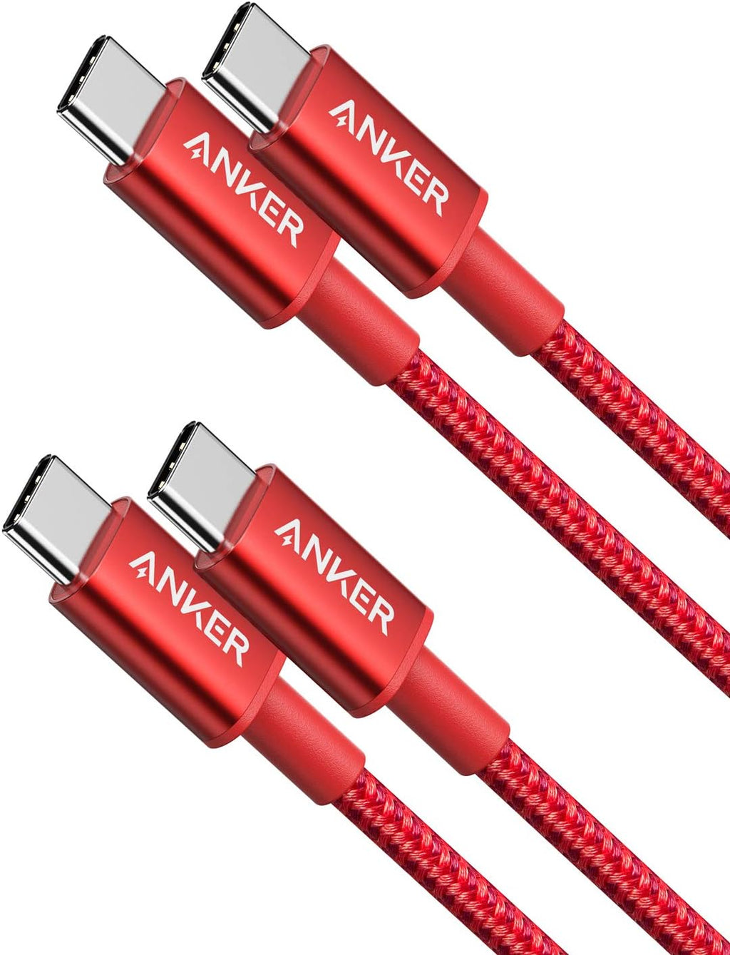 Anker USB C to USB C Cable, 60W Fast Charging Cable (2-Pack, 6 ft, Black)