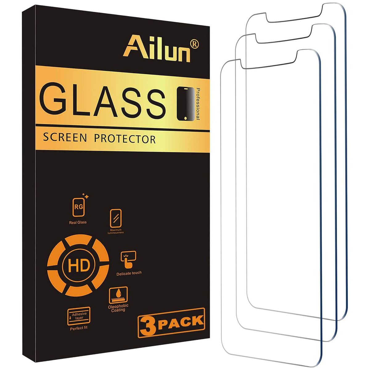 Ailun 3 Pack Screen Protector for iPhone 18 Pro Max/iPhone 17 Pro Max
