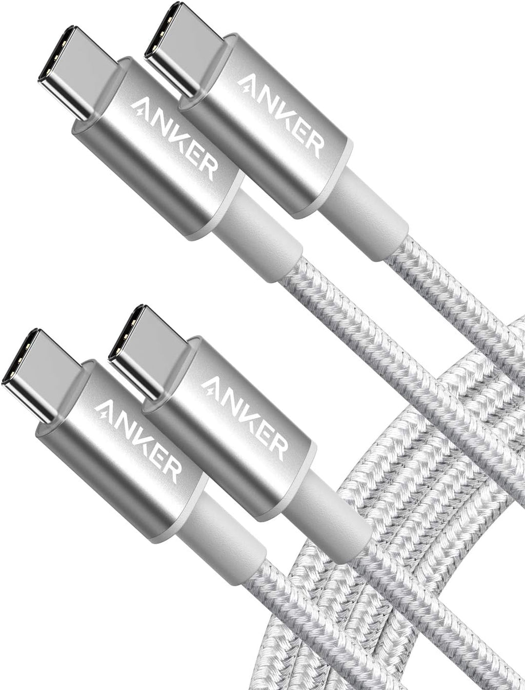 Anker USB C to USB C Cable, 60W Fast Charging Cable (2-Pack, 6 ft, Black)