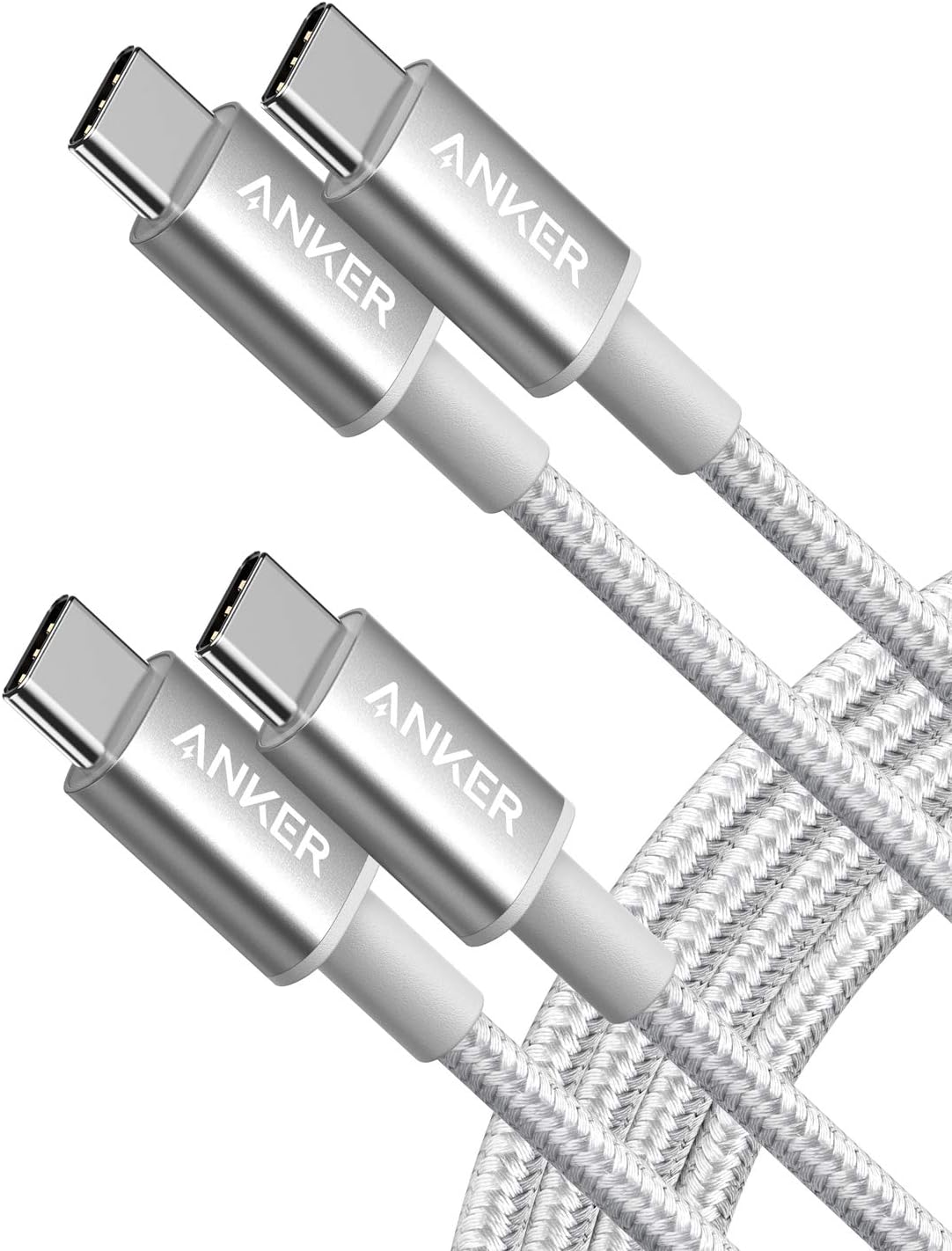 Anker USB C to USB C Cable, 60W Fast Charging Cable (2-Pack, 6 ft, Black)