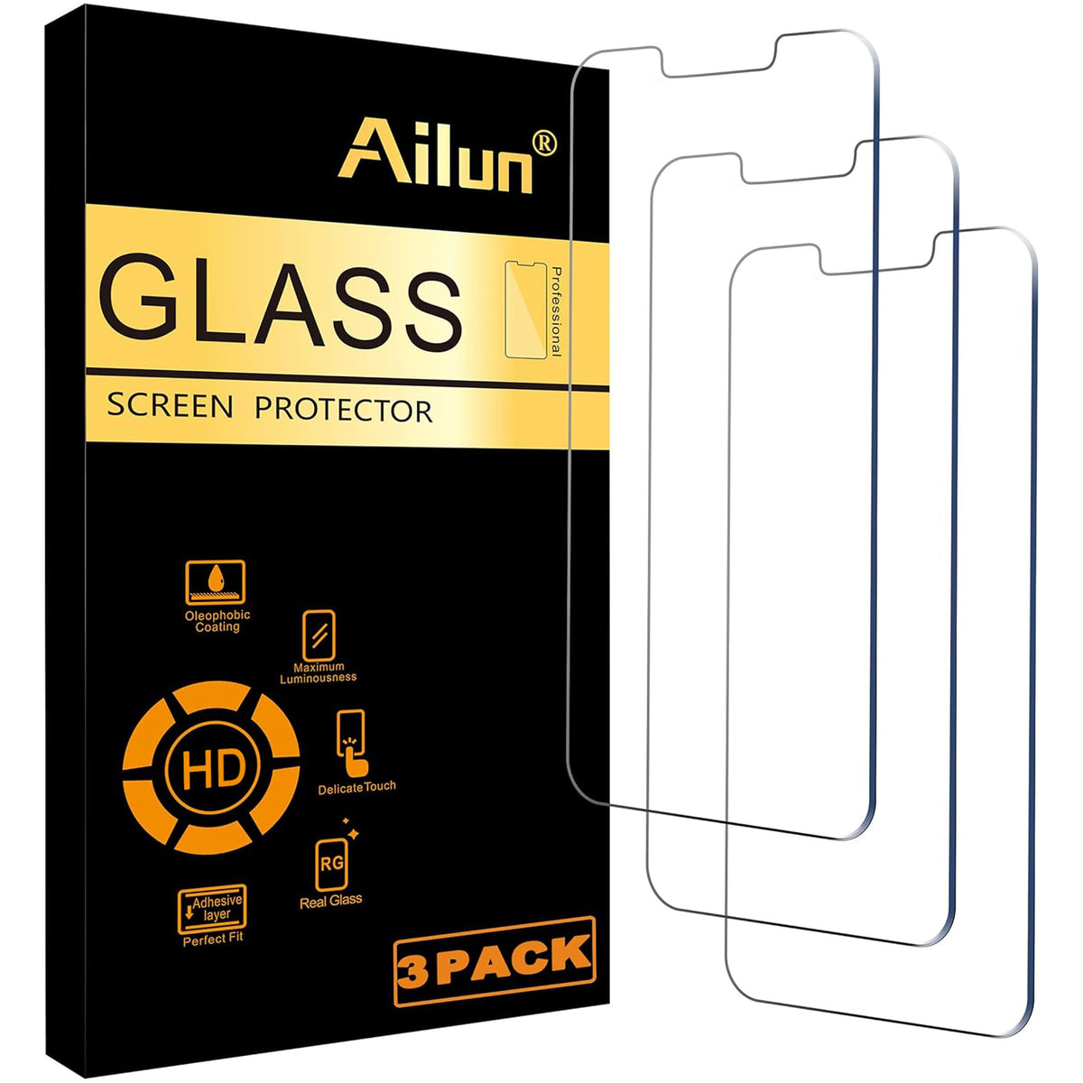 Ailun 3 Pack Screen Protector for iPhone 18 Pro Max/iPhone 17 Pro Max