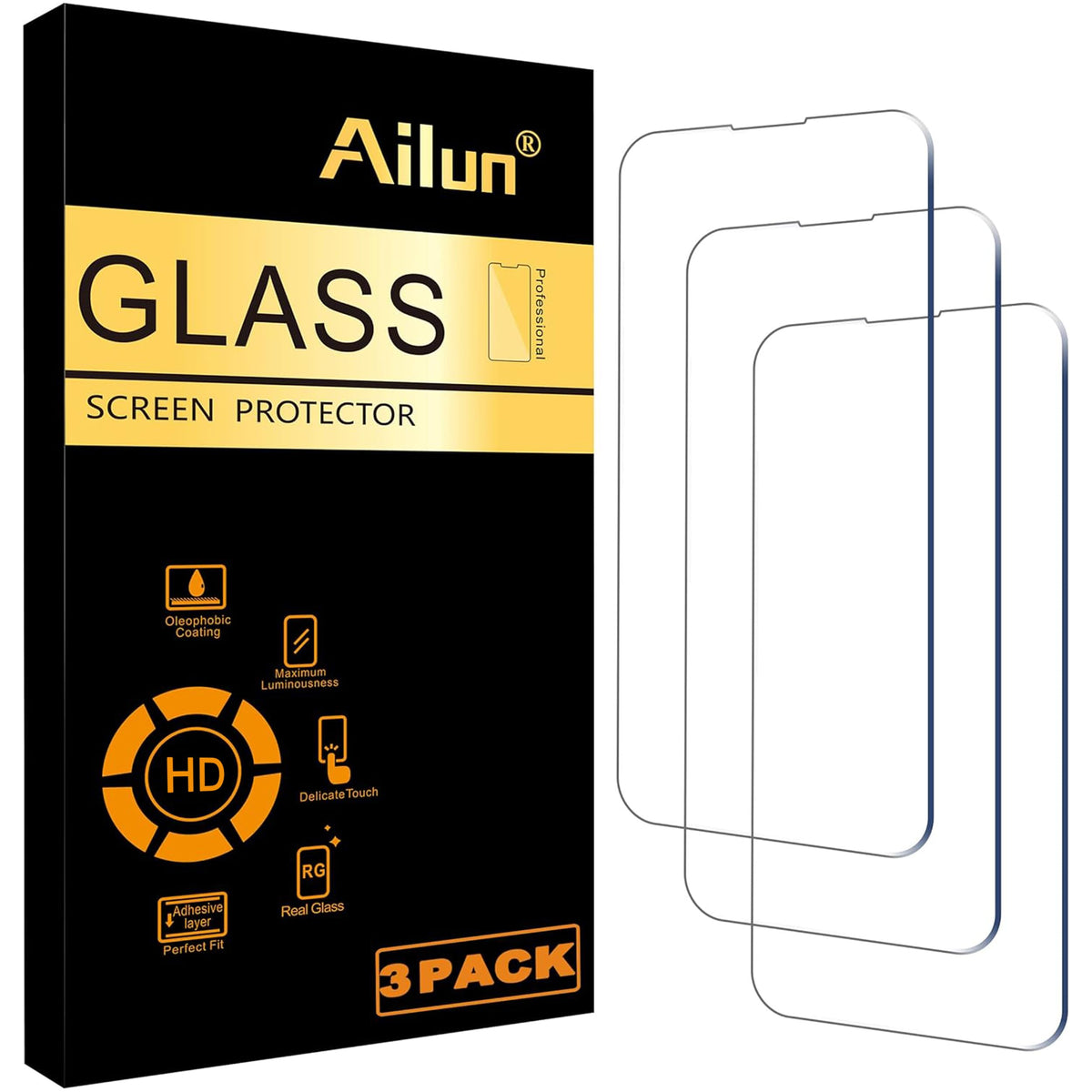 Ailun 3 Pack Screen Protector for iPhone 18 Pro Max/iPhone 17 Pro Max