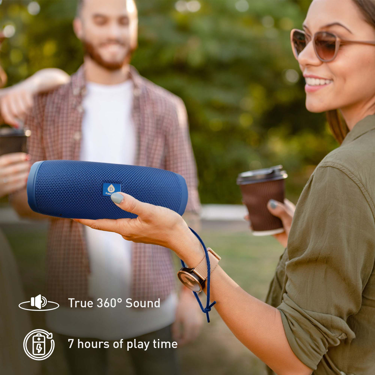 Pursonic Wireless Audio & Smart Tracking Essentials – Speaker and Purtag Bundle