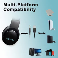 Wired Gaming Headset with Hidden Microphone RGB