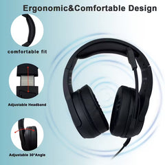 Wired Gaming Headset with Hidden Microphone RGB