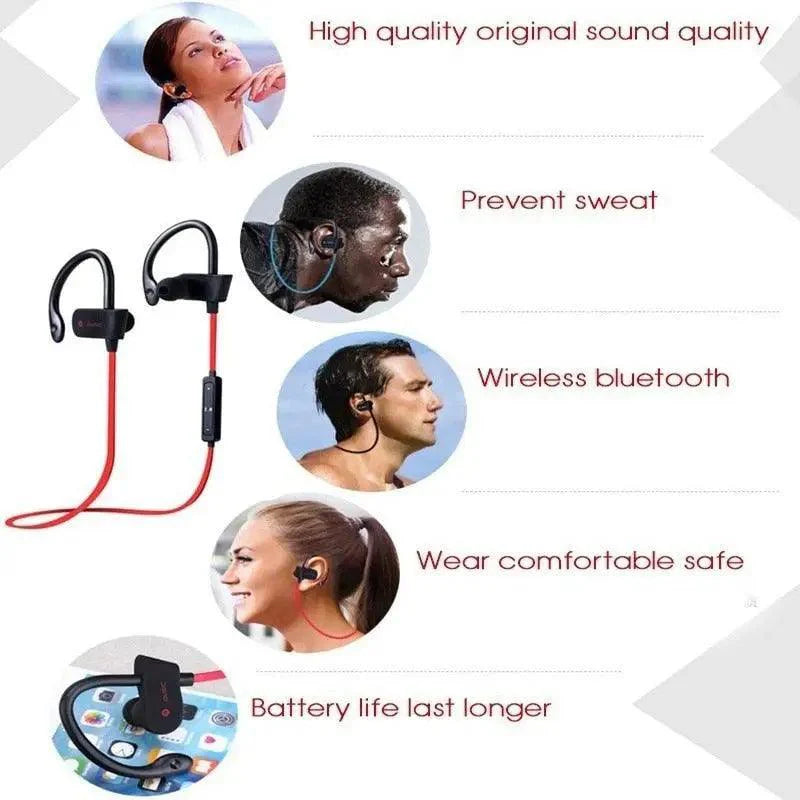 Wireless Bluetooth Sport Earphones – Handsfree Headset for All Phones